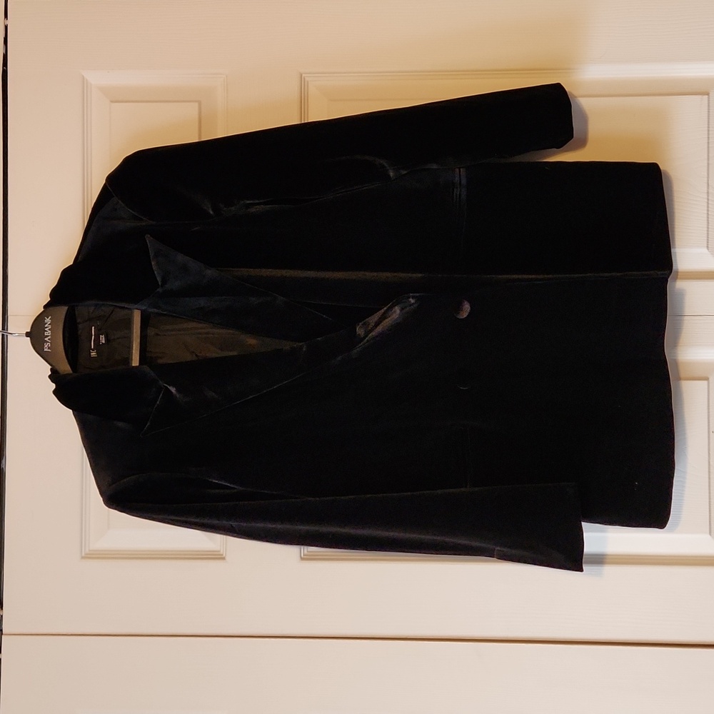 INC International Concepts Black Velour Women's Blazer - Xlarge